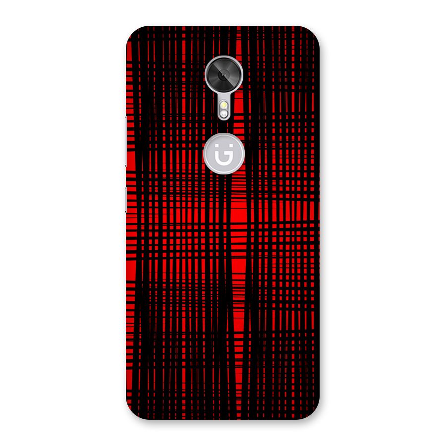 Red Net Design Back Case for Gionee A1