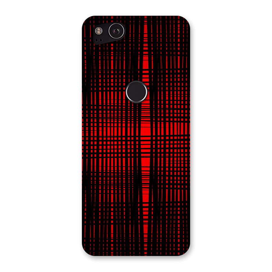 Red Net Design Back Case for Google Pixel 2
