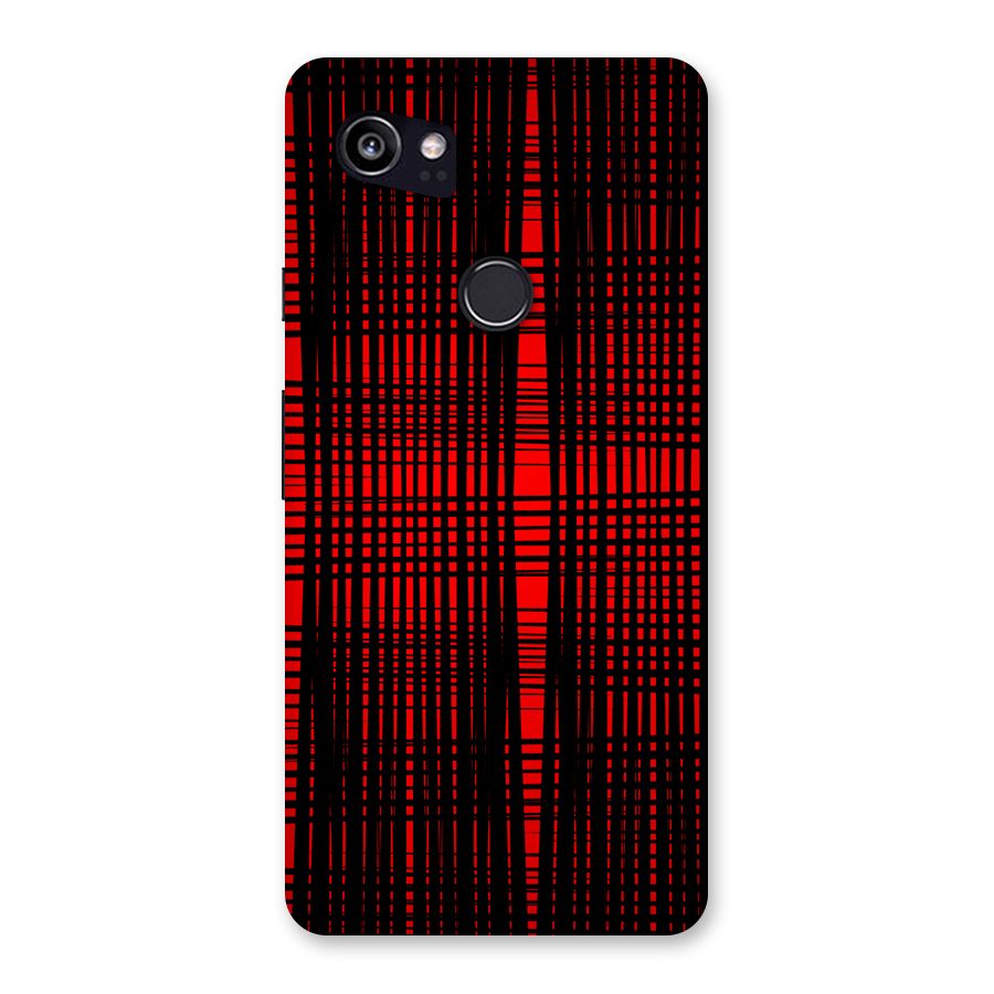 Red Net Design Back Case for Google Pixel 2 XL