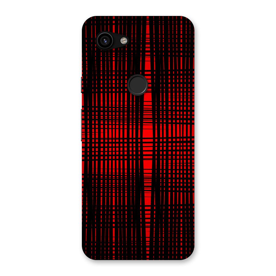 Red Net Design Back Case for Google Pixel 3a