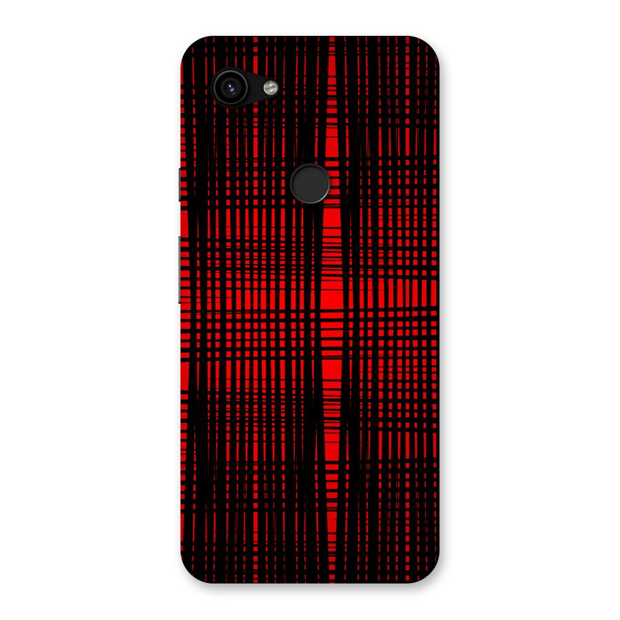 Red Net Design Back Case for Google Pixel 3a XL