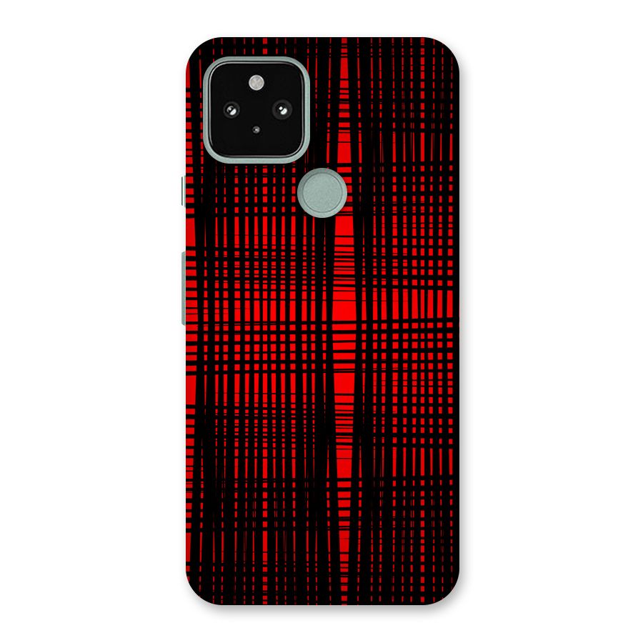 Red Net Design Back Case for Google Pixel 5
