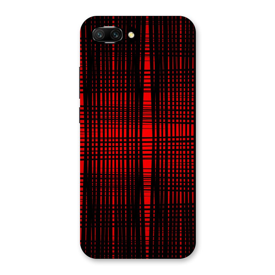 Red Net Design Back Case for Honor 10