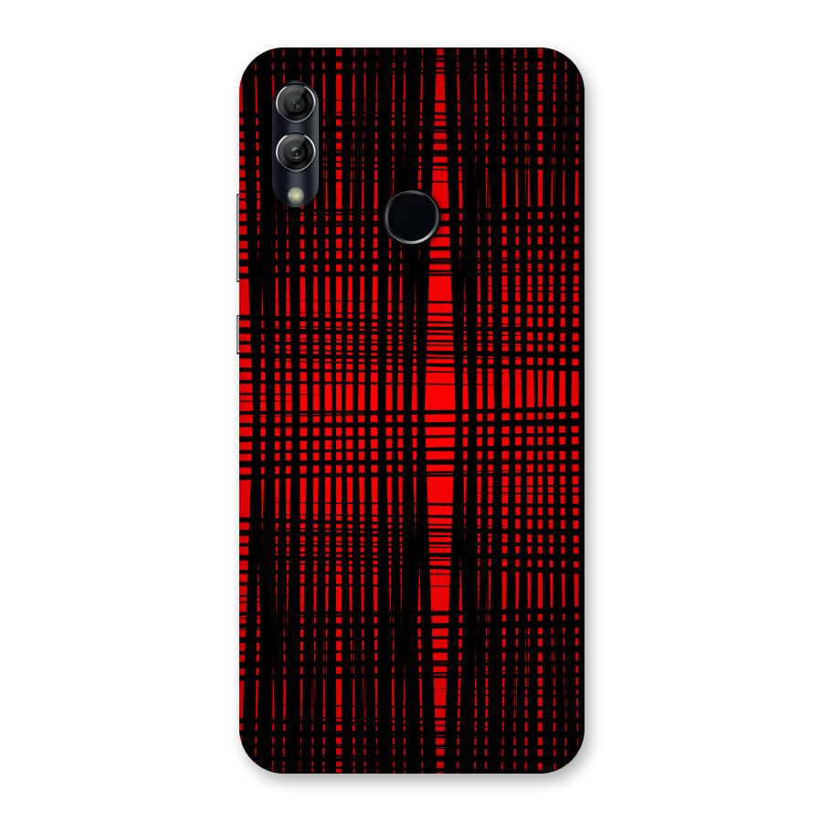 Red Net Design Back Case for Honor 10 Lite