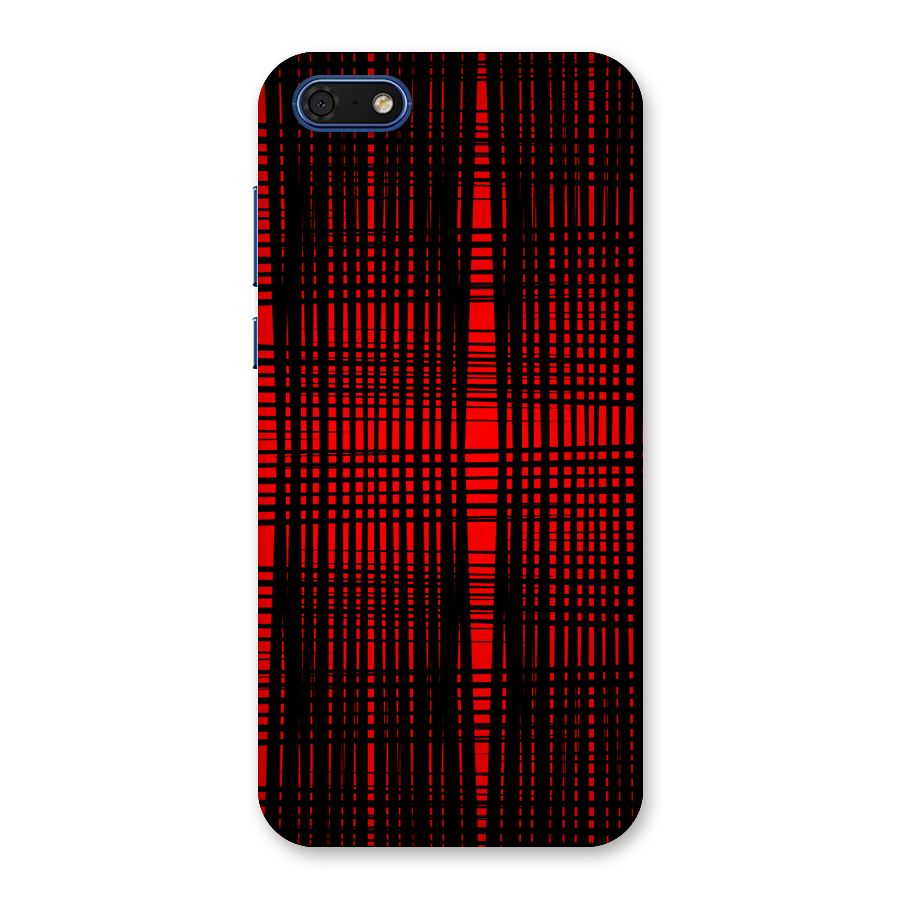 Red Net Design Back Case for Honor 7s