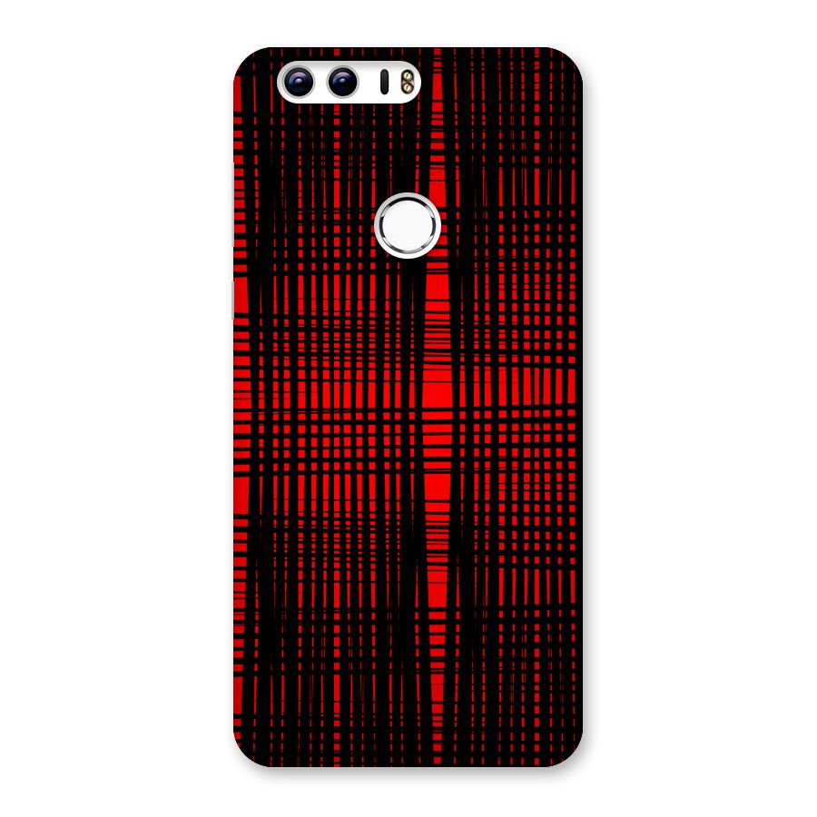 Red Net Design Back Case for Honor 8