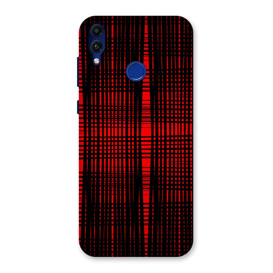 Red Net Design Back Case for Honor 8C
