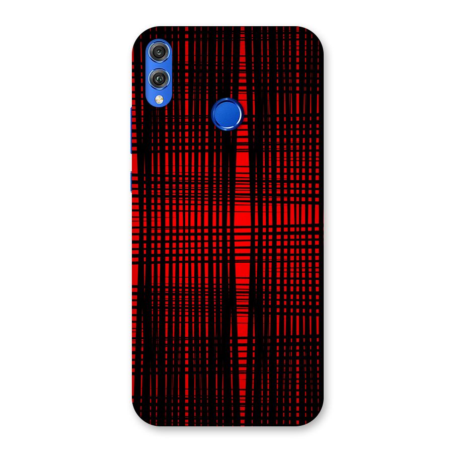 Red Net Design Back Case for Honor 8X