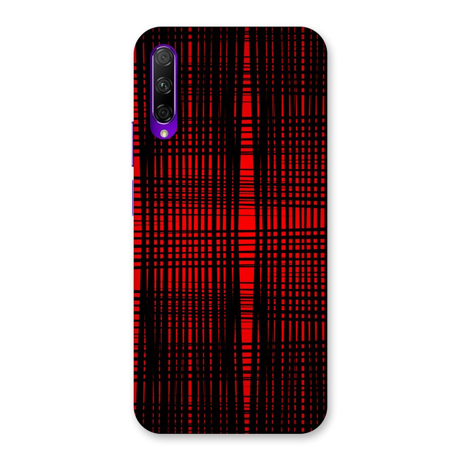 Red Net Design Back Case for Honor 9X Pro