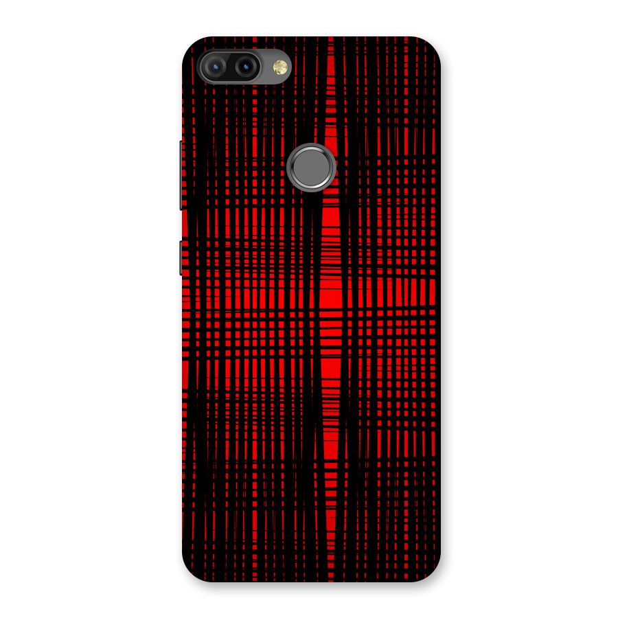 Red Net Design Back Case for Infinix Hot 6 Pro