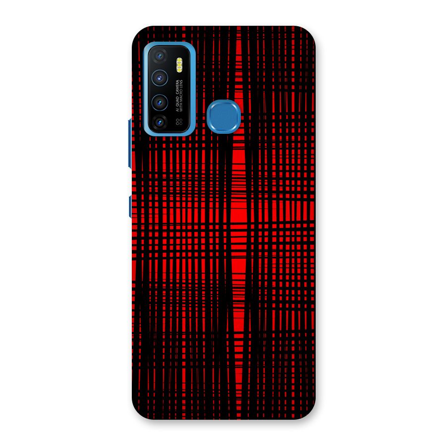 Red Net Design Back Case for Infinix Hot 9