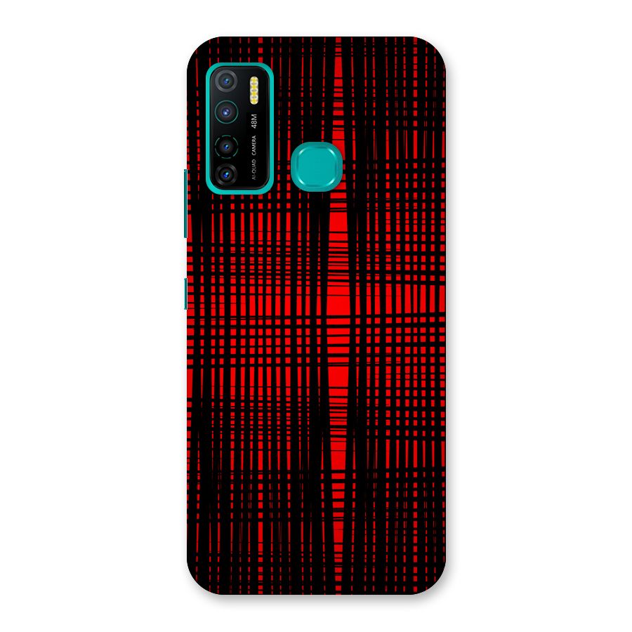 Red Net Design Back Case for Infinix Hot 9 Pro