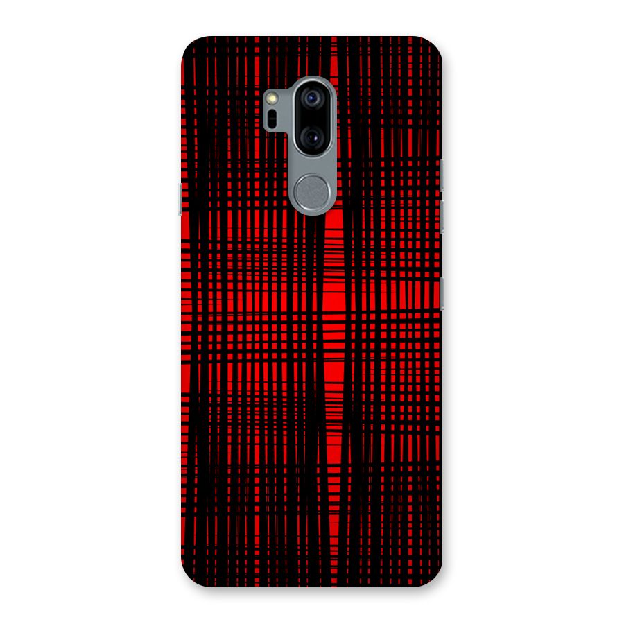 Red Net Design Back Case for LG G7