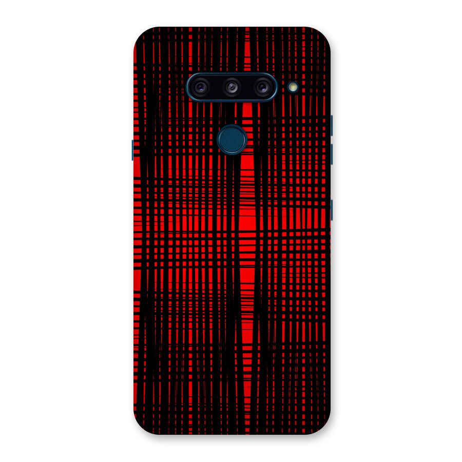 Red Net Design Back Case for LG  V40 ThinQ