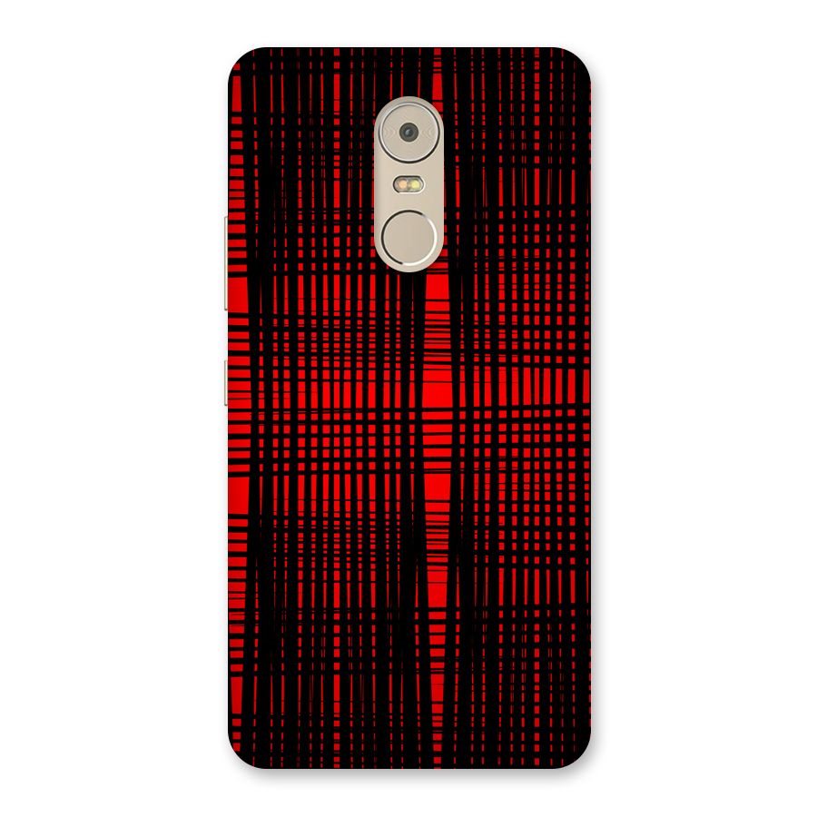 Red Net Design Back Case for Lenovo K6 Note