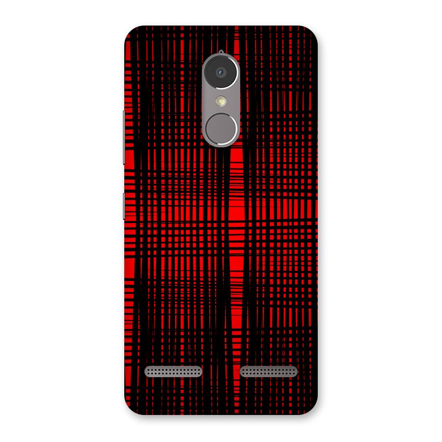 Red Net Design Back Case for Lenovo K6 Power