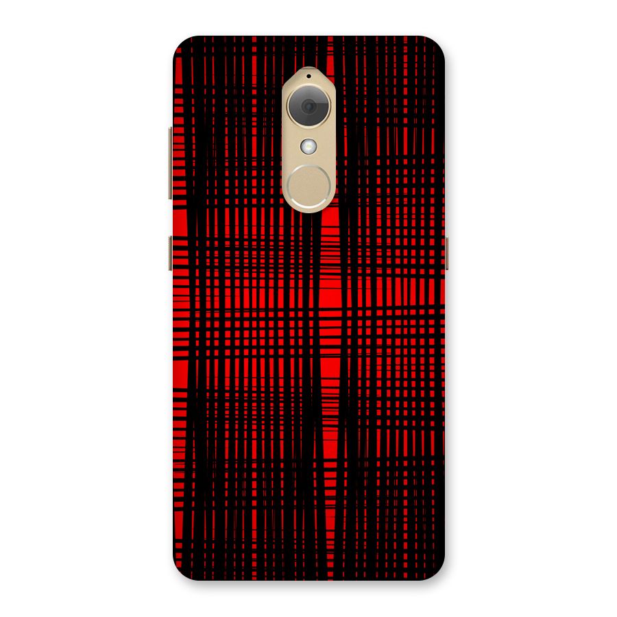 Red Net Design Back Case for Lenovo K8
