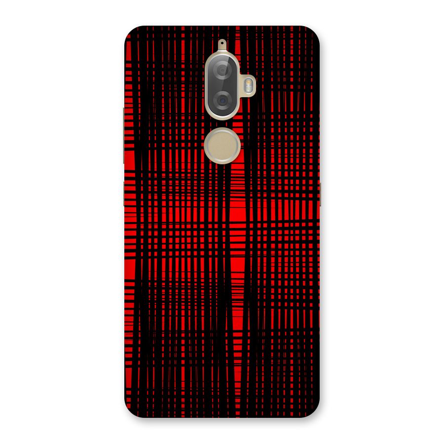 Red Net Design Back Case for Lenovo K8 Plus