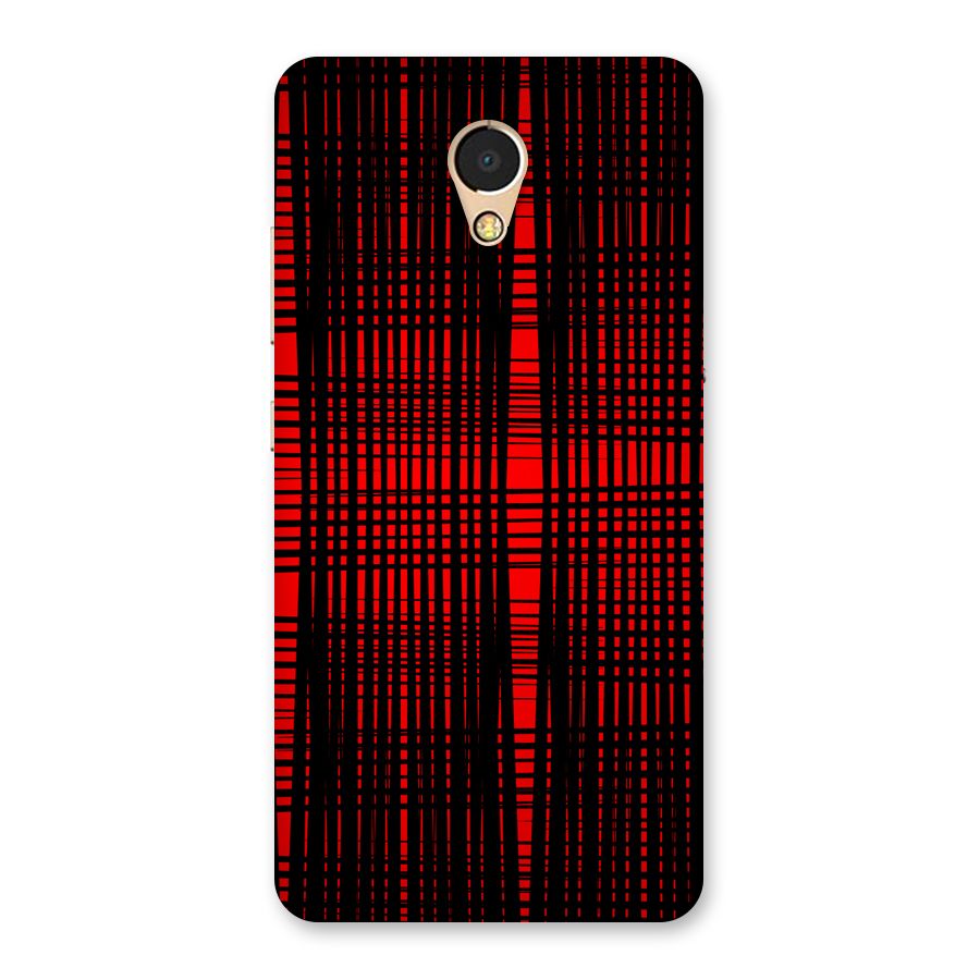 Red Net Design Back Case for Lenovo P2