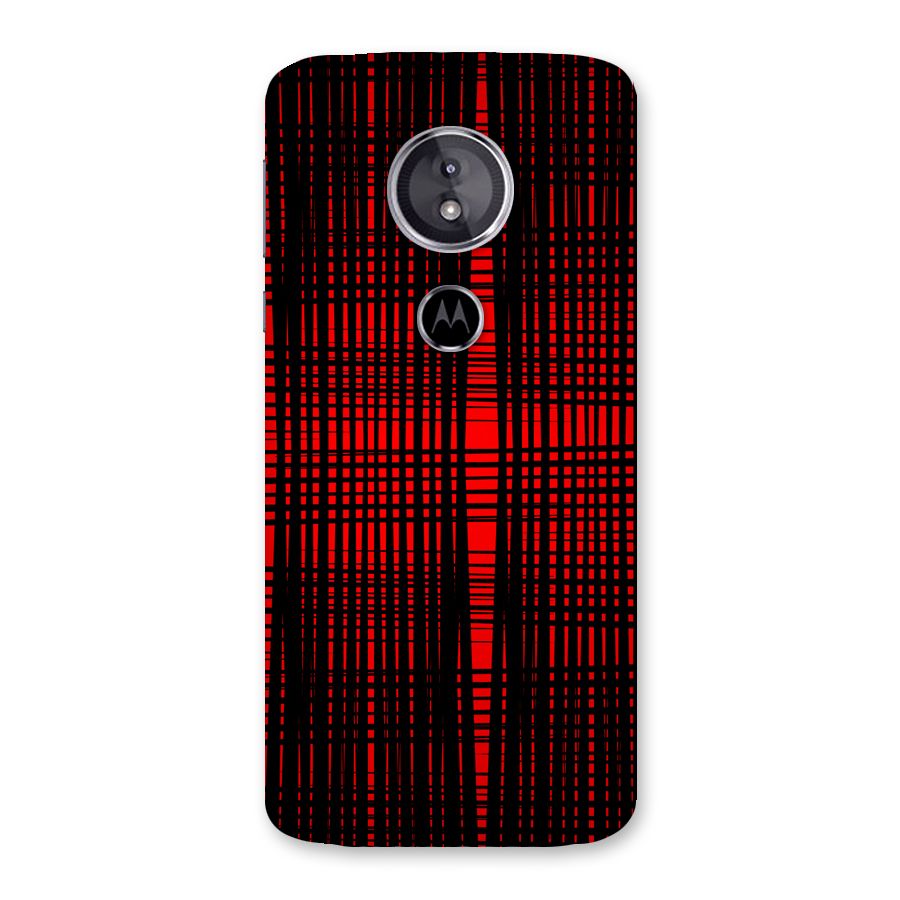 Red Net Design Back Case for Moto E5