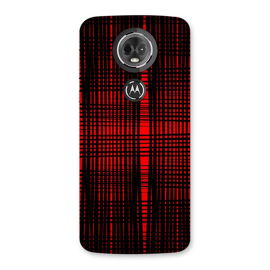 Red Net Design Back Case for Moto E5 Plus