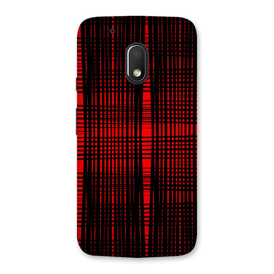 Red Net Design Back Case for Moto G4 Play