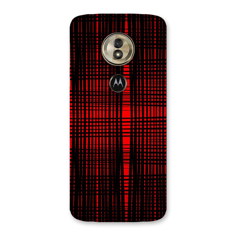Red Net Design Back Case for Moto G6 Play