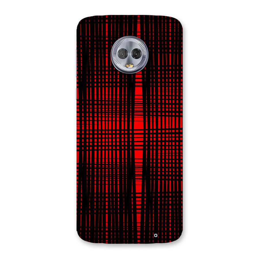 Red Net Design Back Case for Moto G6 Plus