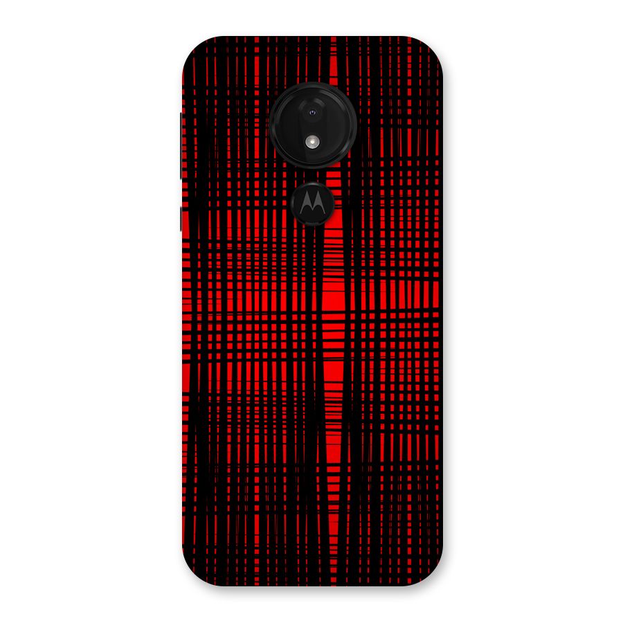 Red Net Design Back Case for Moto G7 Power