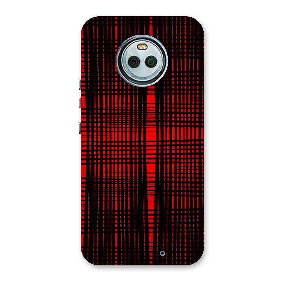 Red Net Design Back Case for Moto X4