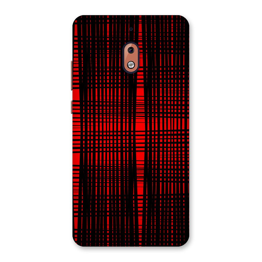 Red Net Design Back Case for Nokia 2.1