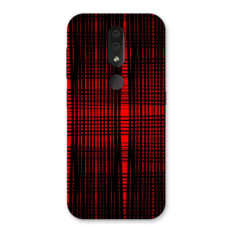 Red Net Design Back Case for Nokia 4.2