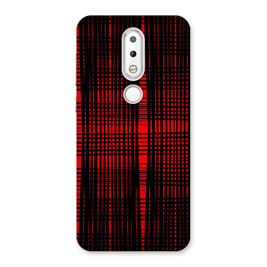 Red Net Design Back Case for Nokia 6.1 Plus
