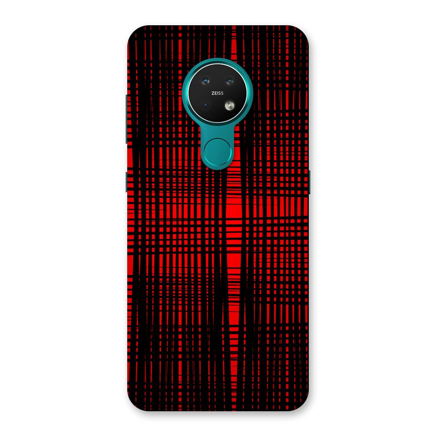 Red Net Design Back Case for Nokia 7.2