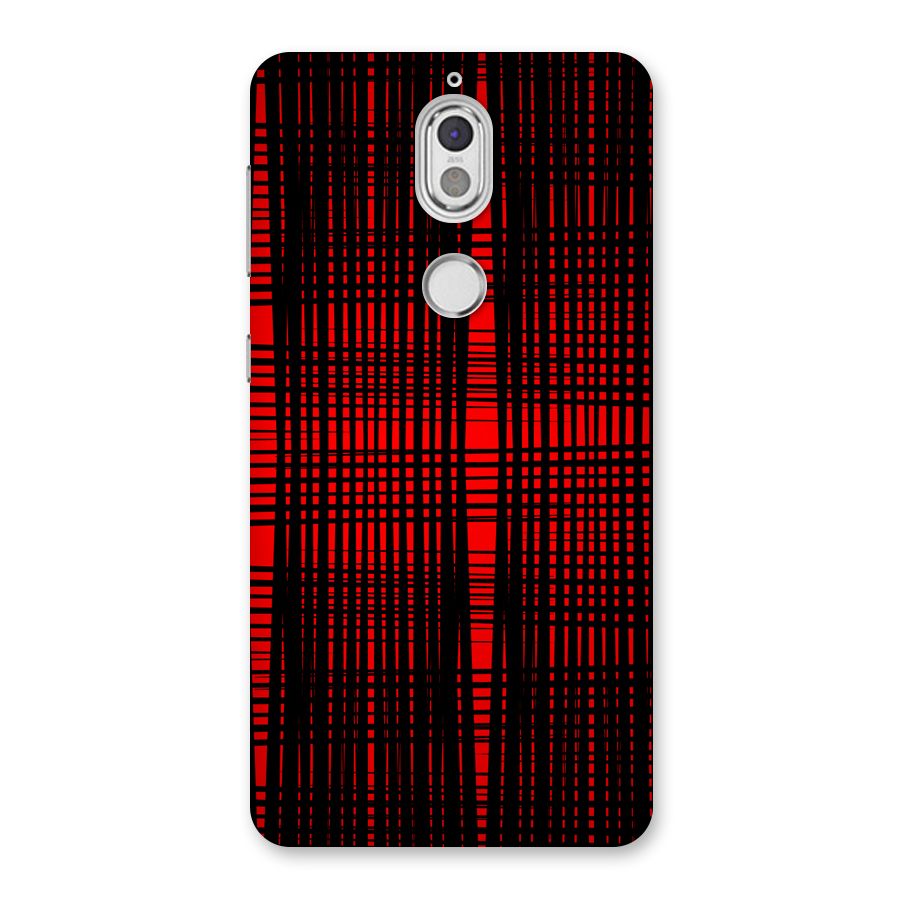 Red Net Design Back Case for Nokia 7
