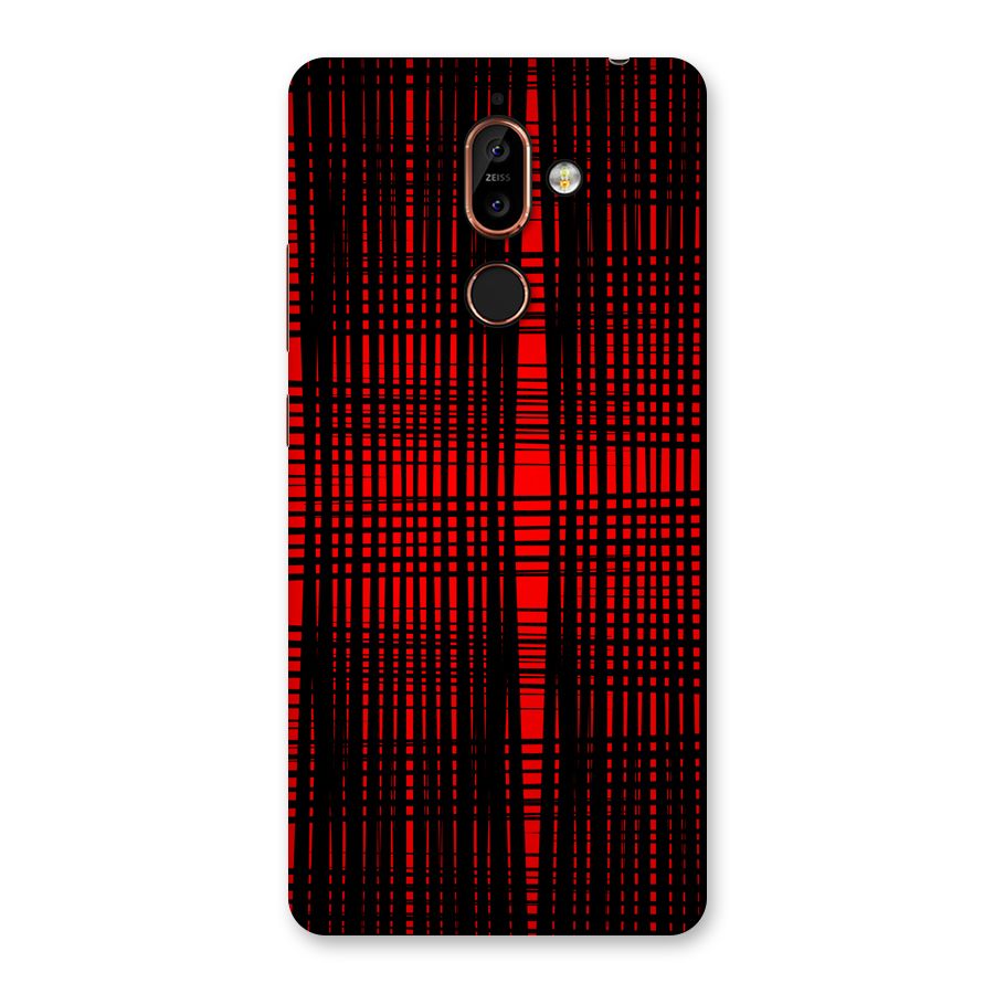 Red Net Design Back Case for Nokia 7 Plus