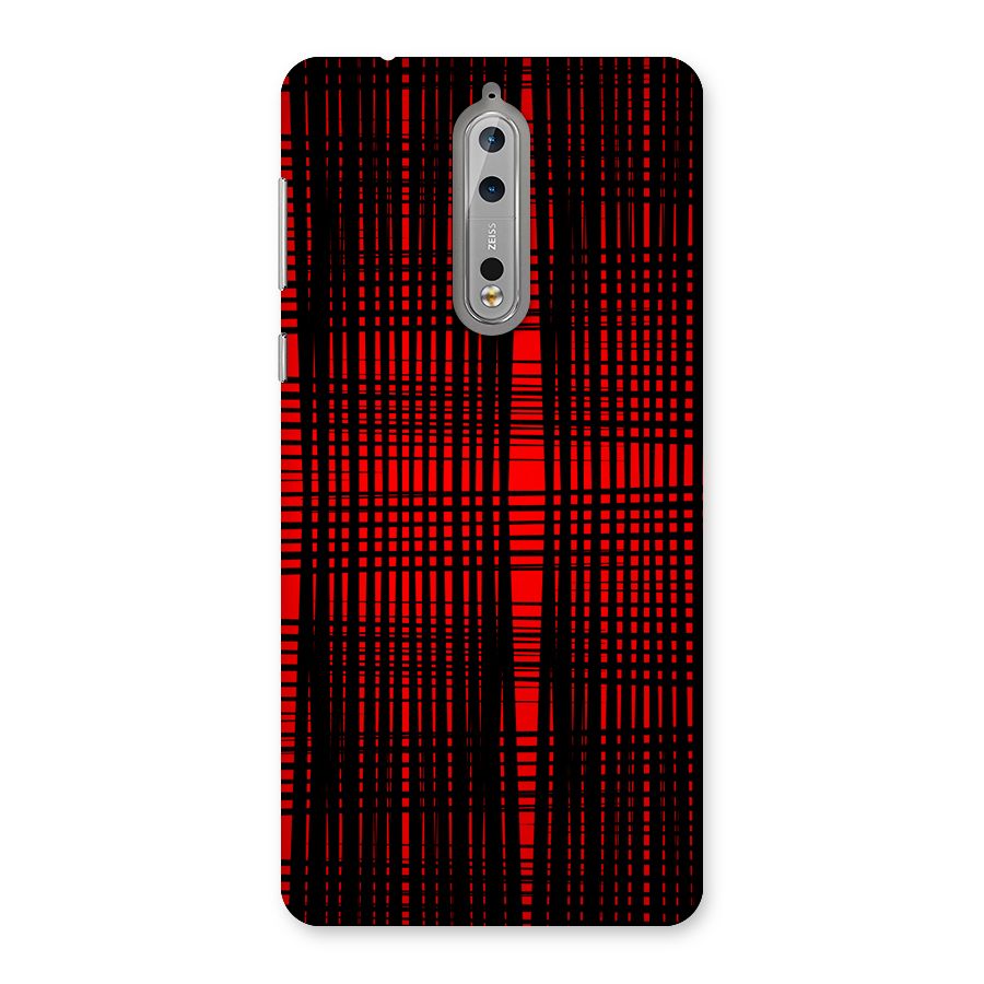 Red Net Design Back Case for Nokia 8