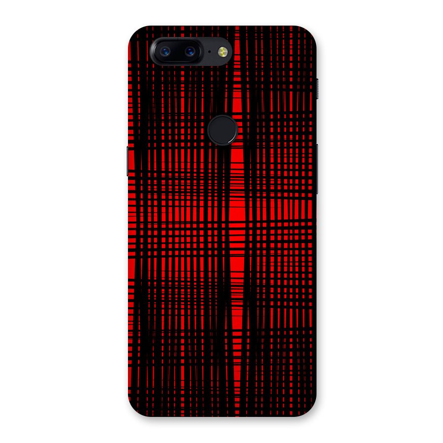 Red Net Design Back Case for OnePlus 5T