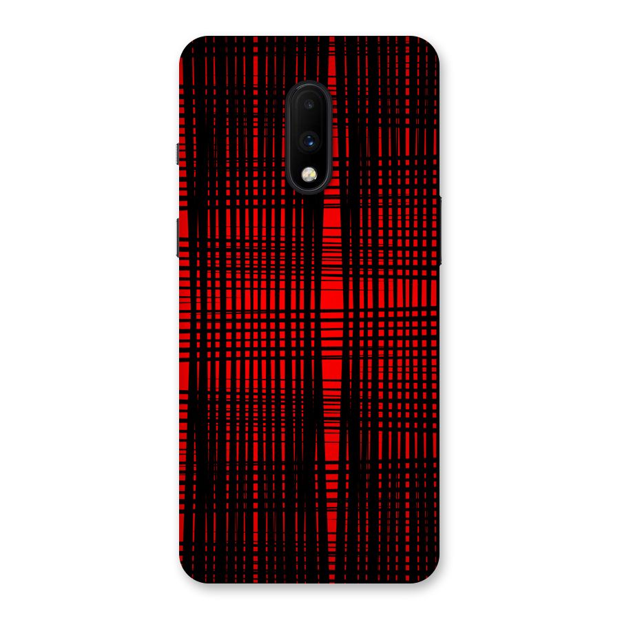 Red Net Design Back Case for OnePlus 7