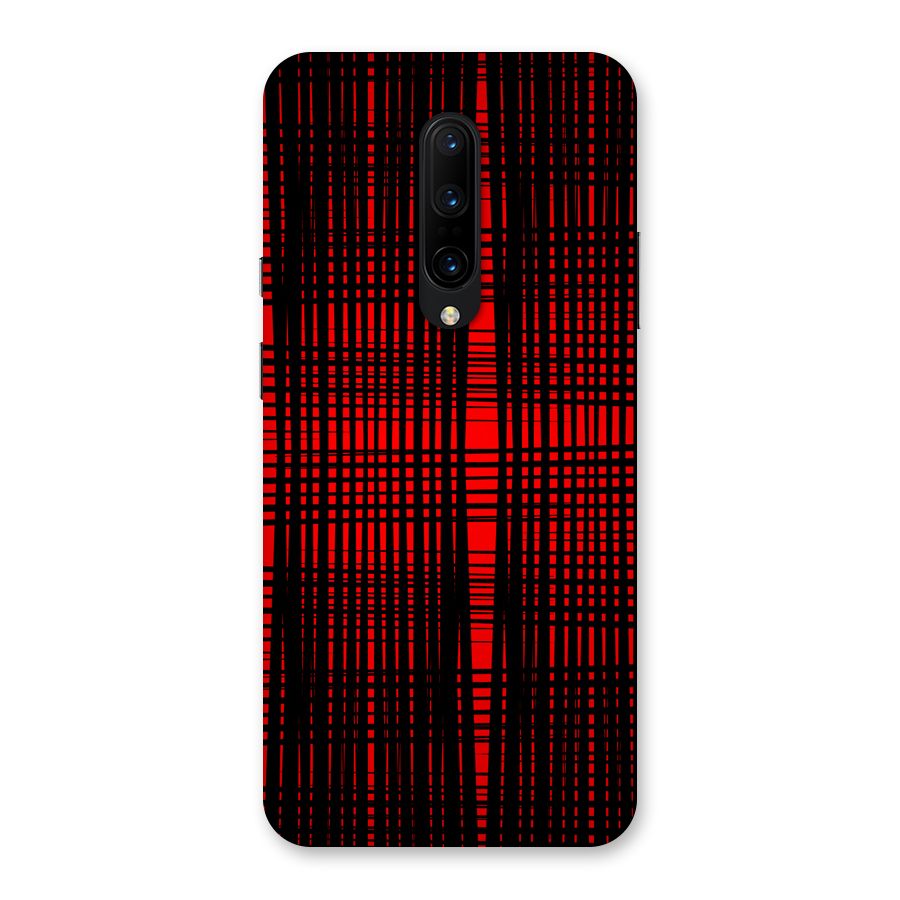 Red Net Design Back Case for OnePlus 7 Pro