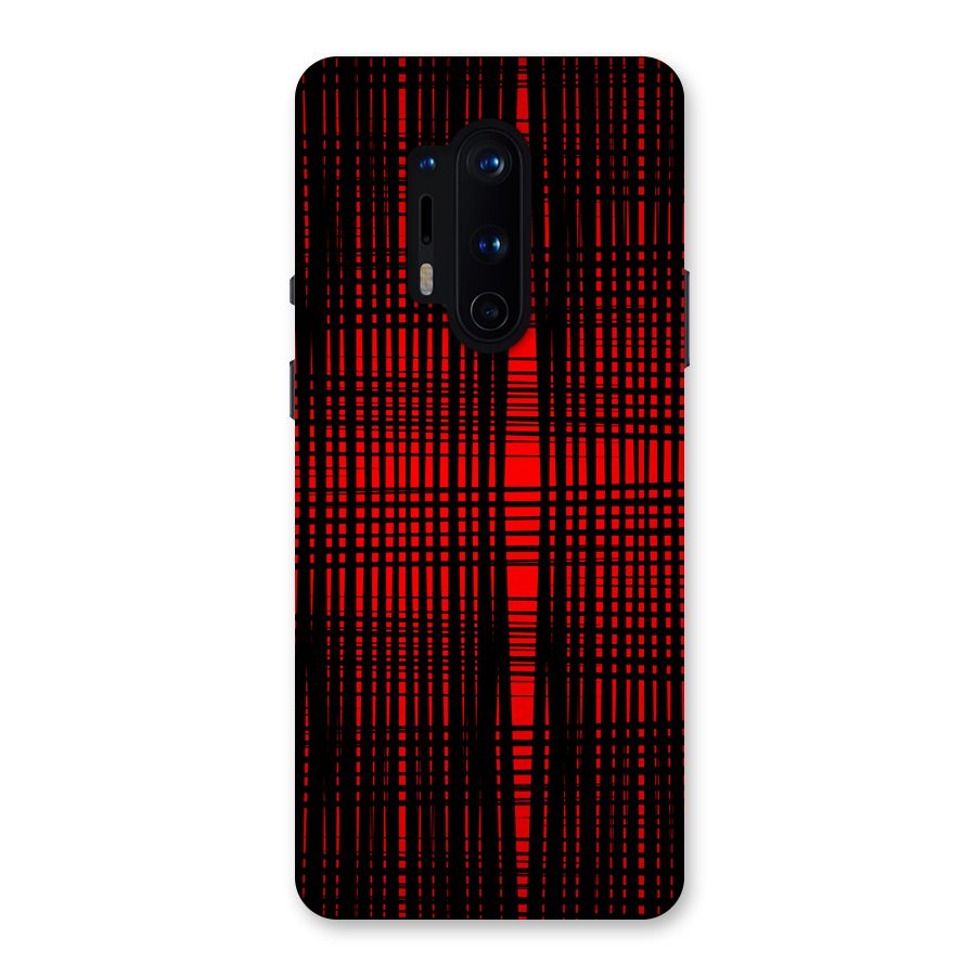 Red Net Design Back Case for OnePlus 8 Pro