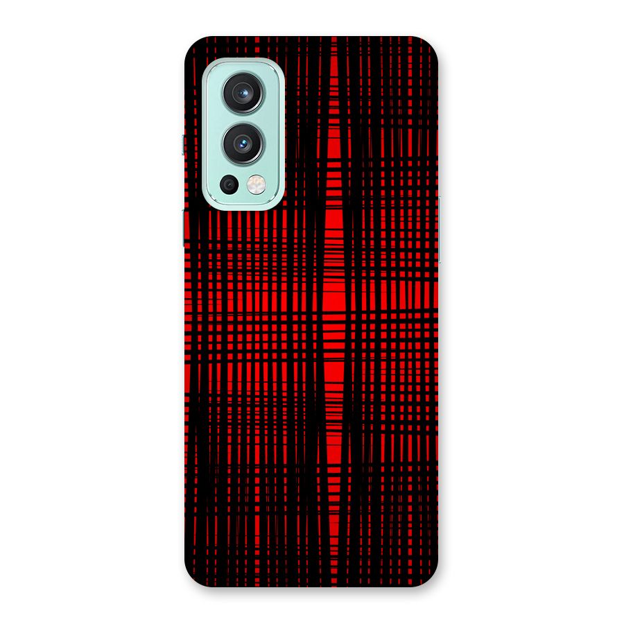 Red Net Design Back Case for OnePlus Nord 2 5G
