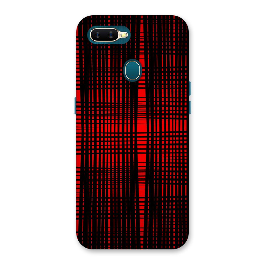 Red Net Design Back Case for Oppo A11k