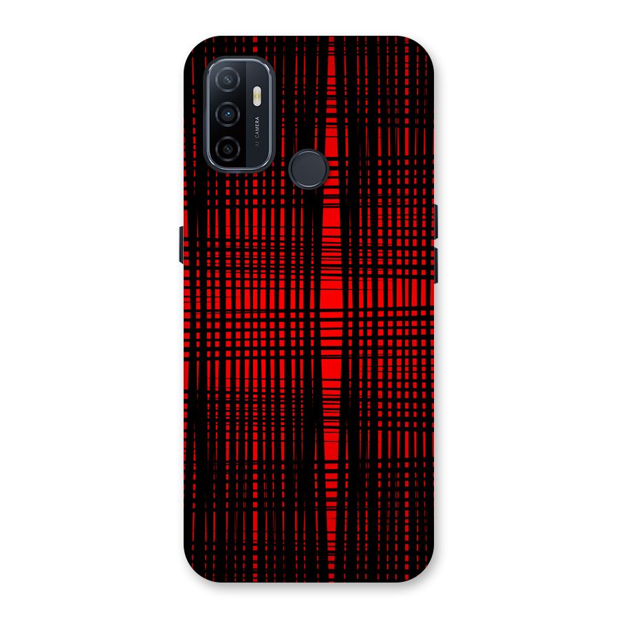 Red Net Design Back Case for Oppo A32