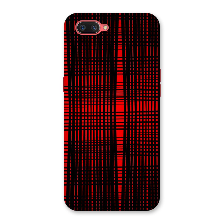 Red Net Design Back Case for Oppo A3s