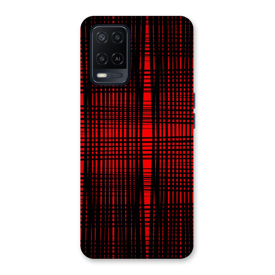 Red Net Design Back Case for Oppo A54