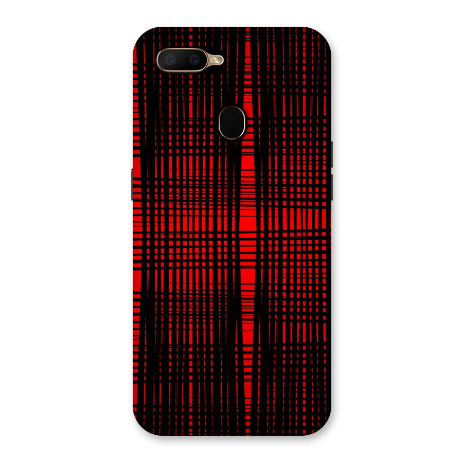 Red Net Design Back Case for Oppo A5s