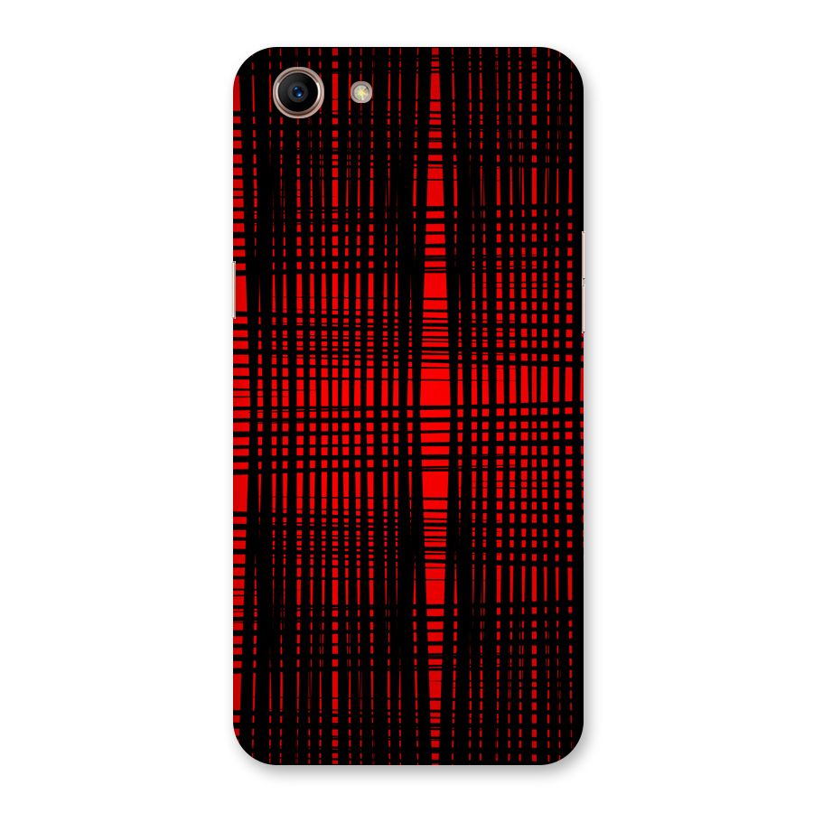 Red Net Design Back Case for Oppo A83 (2018)