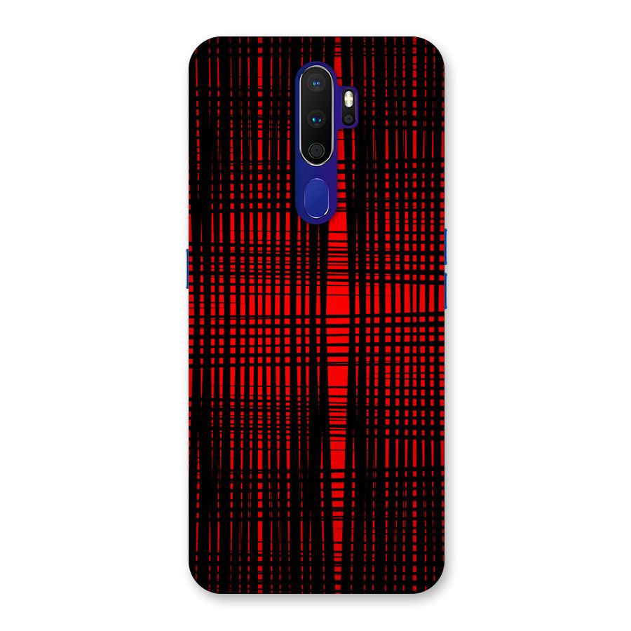 Red Net Design Back Case for Oppo A9 (2020)