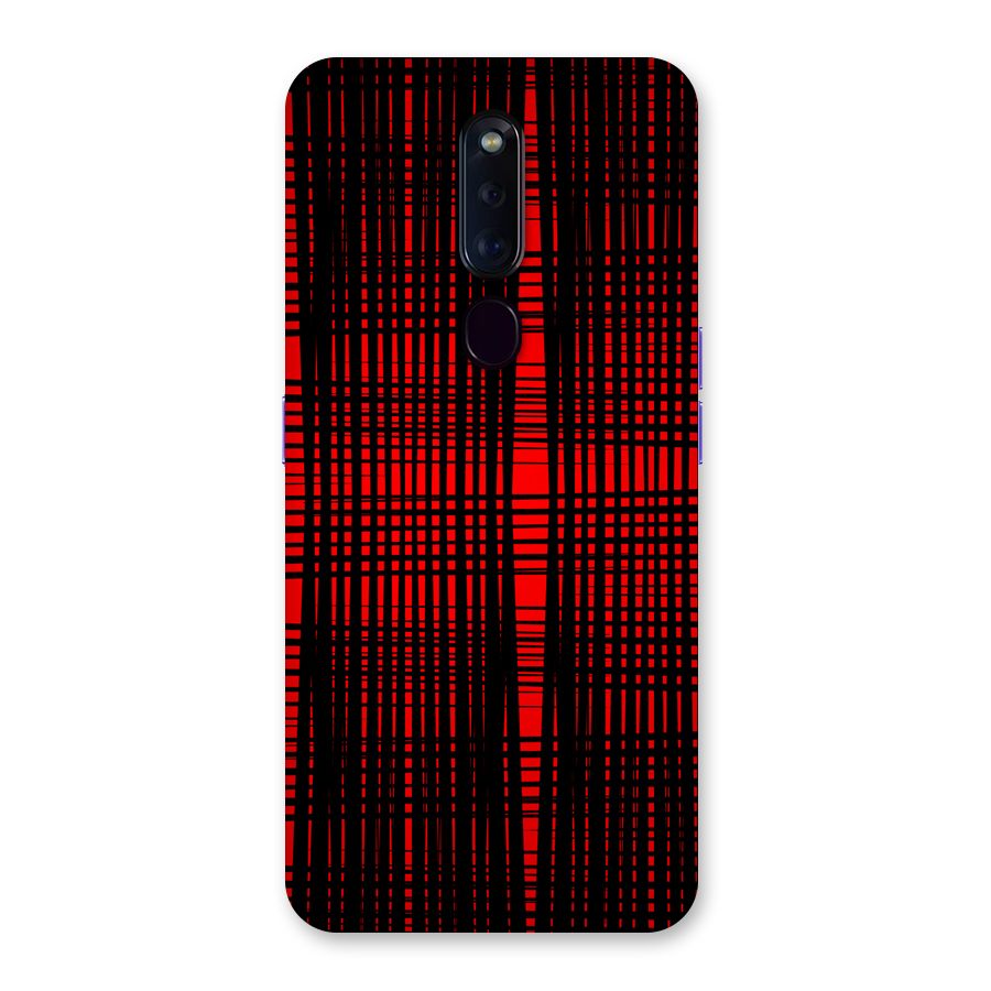 Red Net Design Back Case for Oppo F11 Pro